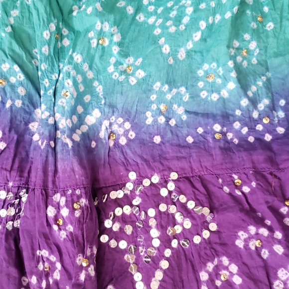 2 pc Purple & Teal BoHo style outfit - M/L - Picture 4 of 8